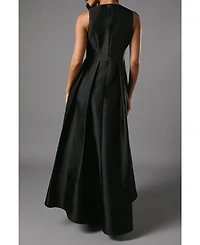 Coast Women's Sleeveless Plunge Waterfall Maxi Dress