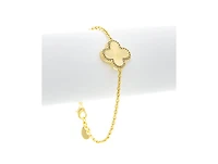 Rivka Friedman Single Flower Station with Cz Surround on Cable Chain