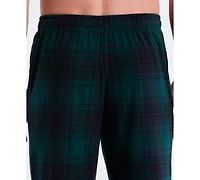 Perry Ellis Portfolio Men's Fleece Buffalo Plaid Pants