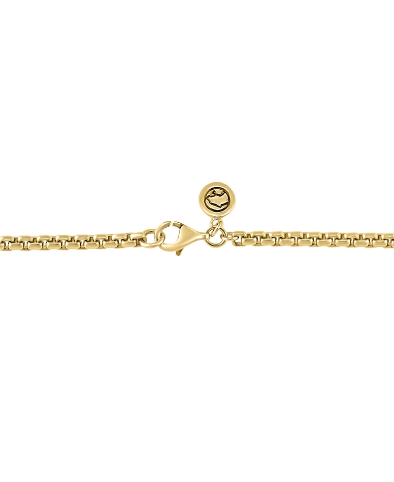 Effy Collection White Zircon Pendant Necklace (3/4 ct. t.w.) in 14k Gold Plated Silver