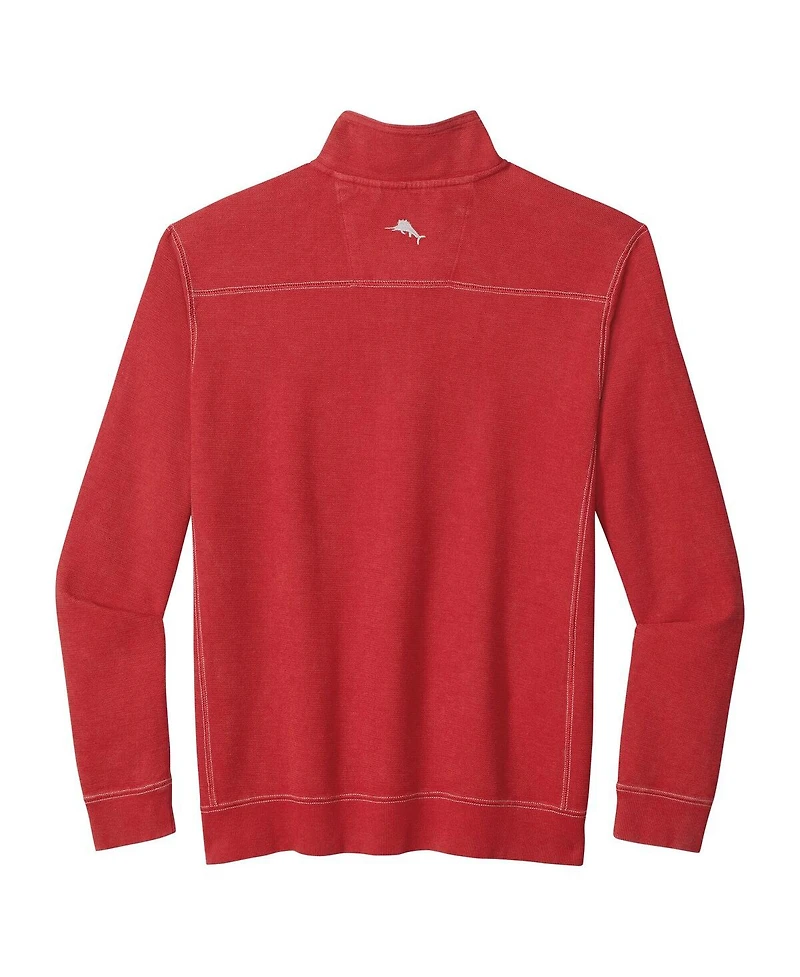 Tommy Bahama Men's Crimson Indiana Hoosiers Montego Bay Half-Zip Jacket