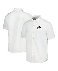 Tommy Bahama Men's White Colorado Buffaloes Coconut Point Palm Vista IslandZone Camp Button-Up Shirt