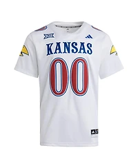 Adidas Men's 00 White Kansas Jayhawks Premier Strategy Jersey