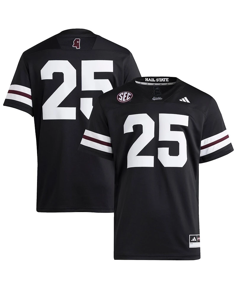 Adidas Men's 25 Black Mississippi State Bulldogs Premier Strategy Jersey