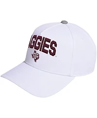 Adidas Men's and Women's White Texas A M Aggies Locker Room A-Frame Adjustable Hat