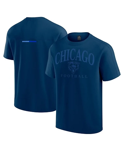Fanatics Men's and Women's Navy Chicago Bears Elements Flex Tri-Blend T-Shirt