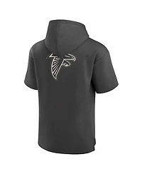 Fanatics Men's Charcoal Atlanta Falcons Elements Future Ground Lettering Short Sleeve Pullover Hoodie