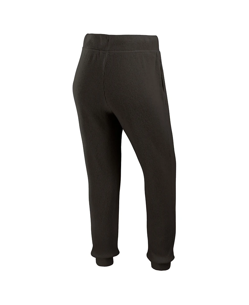 Wear by Erin Andrews Women's Black Jacksonville Jaguars Knitted Tri-Blend Long Sleeve T-Shirt Pants Lounge Set
