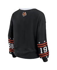 Wear by Erin Andrews Women's Black Cincinnati Bengals Sport Long-Sleeve T-Shirt