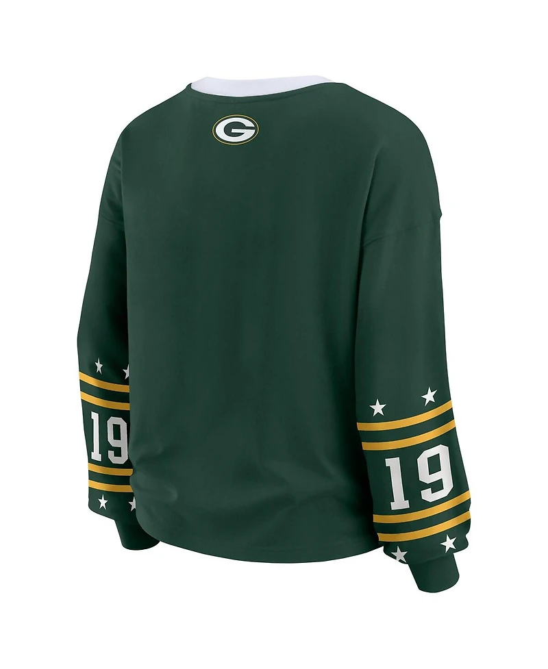 Wear by Erin Andrews Women's Green Bay Packers Sport Long-Sleeve T-Shirt