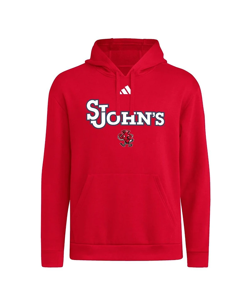 Adidas Men's Red St. John's Storm Pullover Hoodie