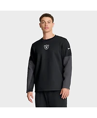 Nike Men's Black Las Vegas Raiders Sideline Scripted to Win Performance Long Sleeve T-Shirt