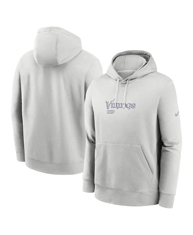 Nike Men's Gray Minnesota Vikings Edge Pack French Terry Club Pullover Hoodie