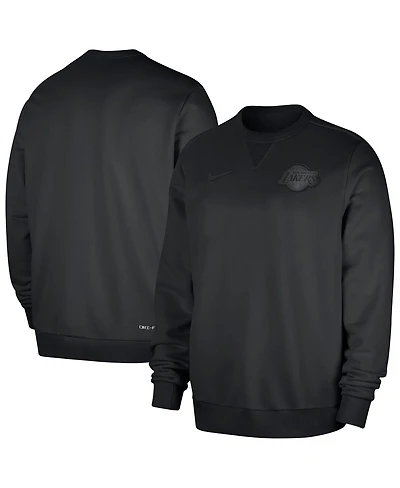 Nike Men's Black Los Angeles Lakers Authentic Standard Issue Travel Performance Pullover Sweatshirt