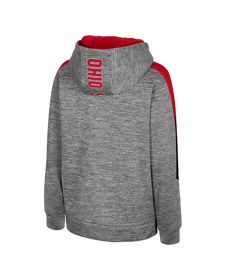 Colosseum Big Boys and Girls Gray Ohio State Buckeyes the Gang Hoodie
