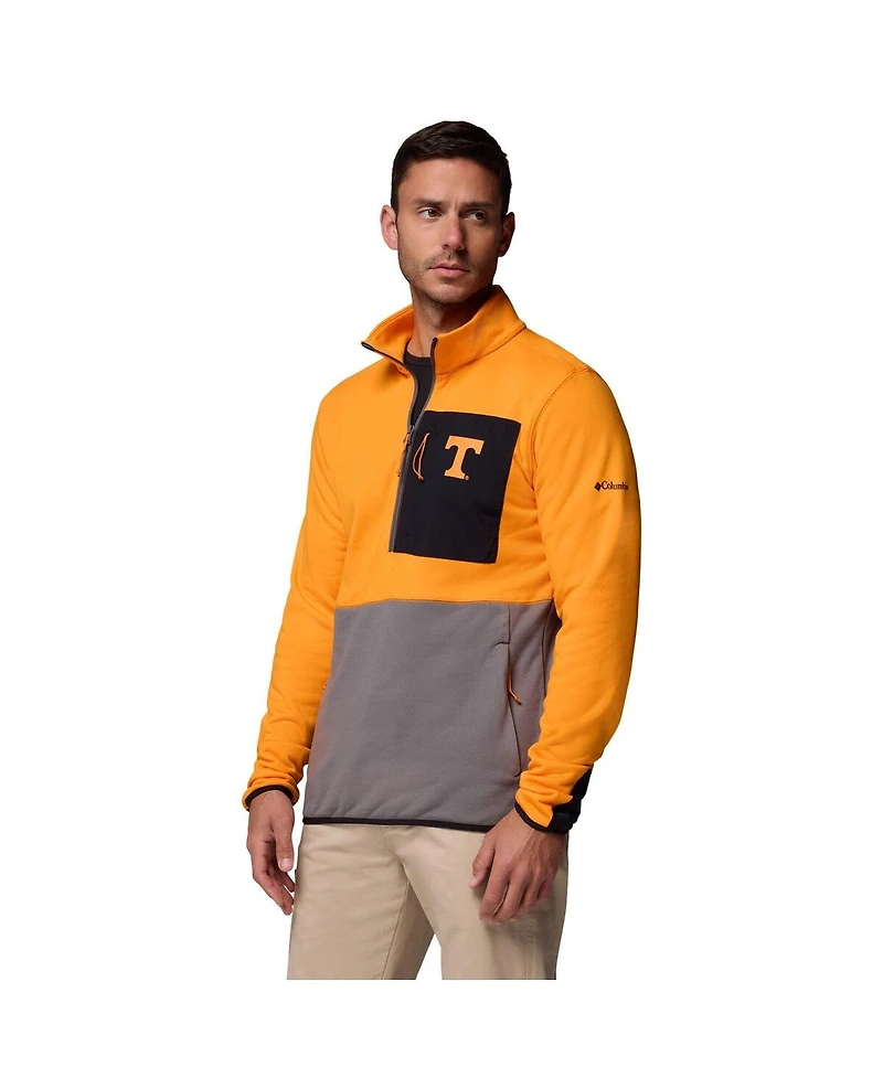 Columbia Men's Tennessee Orange/Gray Volunteers Hike Omni-Wick Half-Zip Pullover Sweatshirt