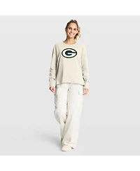 Fanatics Women's Cream Green Bay Packers Dove Legacy Long Sleeve T-Shirt