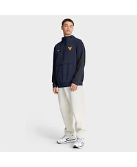 Nike Men's Navy West Virginia Mountaineers Anorak Half-Zip Hoodie Jacket