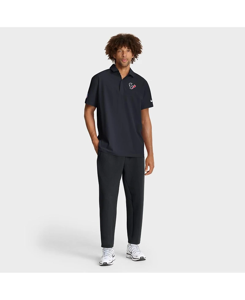 Nike Men's Navy Houston Texans Sideline City Pride Woven Performance Polo Shirt