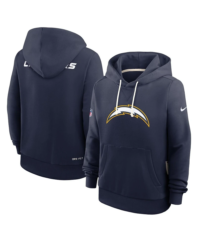 Nike Women's Navy Los Angeles Chargers Sideline Standard Issue Throwback Dri-fit Hoodie
