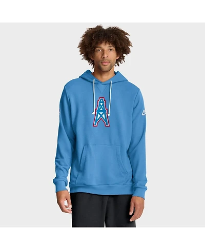 Nike Men's Light Blue Tennessee Titans Sideline Standard Issue Alt 2 Dri-fit Hoodie
