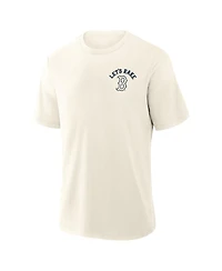 Fanatics Men's Cream Boston Red Sox Nostalgia Stadium Slub T-Shirt