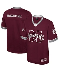 Colosseum Men's Maroon Mississippi State Bulldogs Nothing but the Hits Football Jersey