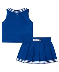 Colosseum Girls Toddler 2-Piece Royal Duke Blue Devils Lollipop Park Cheer Set