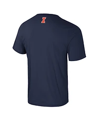 Colosseum Men's Navy Illinois Fighting Illini Color Pop Active Blend T-Shirt