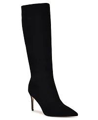 Nine West Women's Cook Wide Calf Tall Stiletto Dress Boots