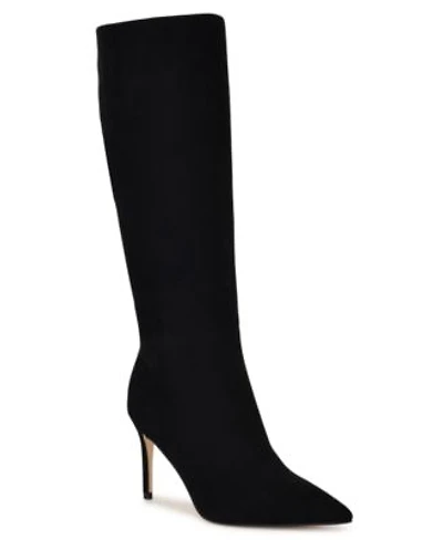 Nine West Womens Cook Tall Stiletto Dress Boots Regular Wide Calf