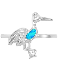 Macy's Opal (0.15 ct. t.w.) Ring Sterling Silver