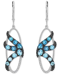 Macy's Diamond Drop Earrings (0.09 ct. t.w.) in Sterling Silver