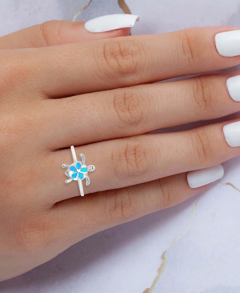 Macy's Tortoise Opal (0.25 ct. t.w.) Ring Sterling Silver