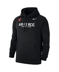 Nike Men's Black Air Force Falcons Apls Fighting Falcon Collection Club Fleece Hoodie