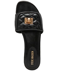Steve Madden Women's Moreland Turnlock Slide Sandals