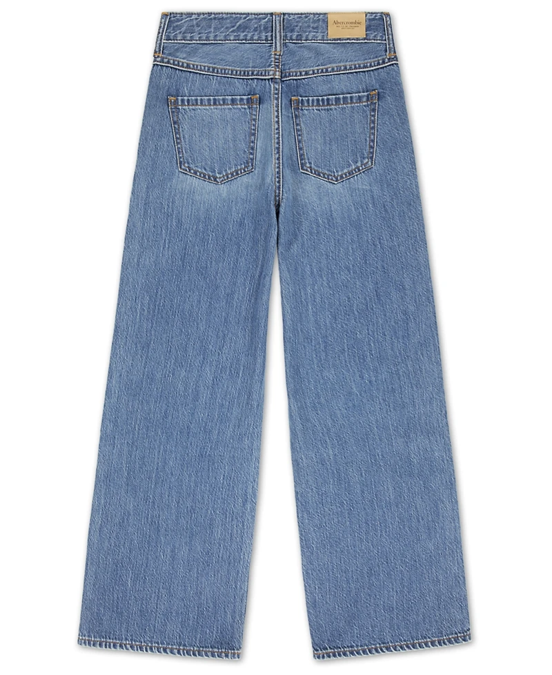 abercrombie kids Girls High-Rise Ultra Wide Leg Jeans