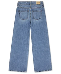 abercrombie kids Girls High-Rise Ultra Wide Leg Jeans