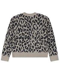 abercrombie kids Girls Leopard Crew Sweater