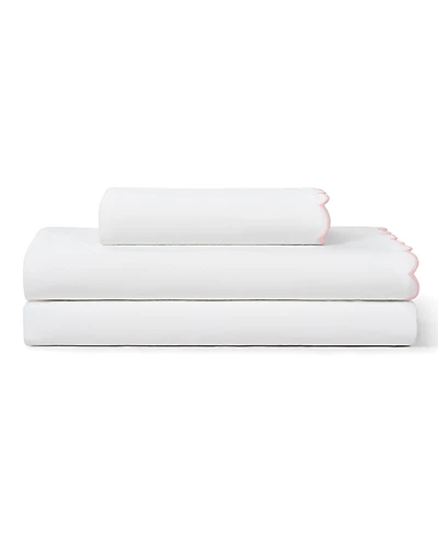 Peri Home Scallop 300-Thread Count Cotton 3-Pc. Sheet Set, Twin