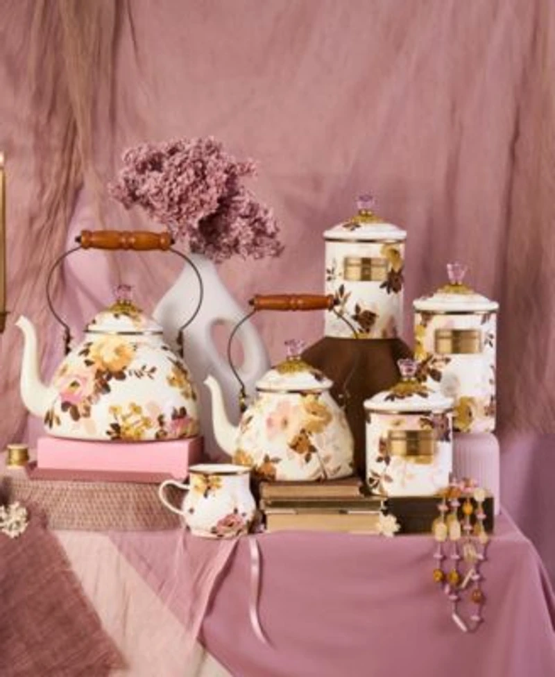 Mackenzie Childs Wild Rose White Collection