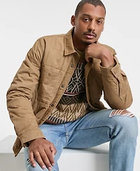 Sun + Stone Men's Mahomes Snap-Front Quilted Shirt Jacket, Macy's Exclusive