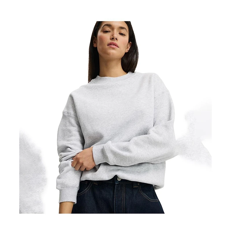 Cotton On Women's Oversized Fleece Sweatshirt