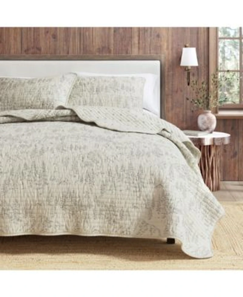 Linery Co. Lodge Printed Microfiber Quilt Set With Shams