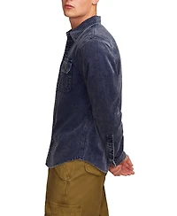 Lucky Brand Men's Long Sleeves Indigo-Dyed Utility Shirt