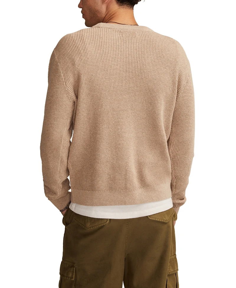 Lucky Brand Men's Waffle Crewneck Sweater