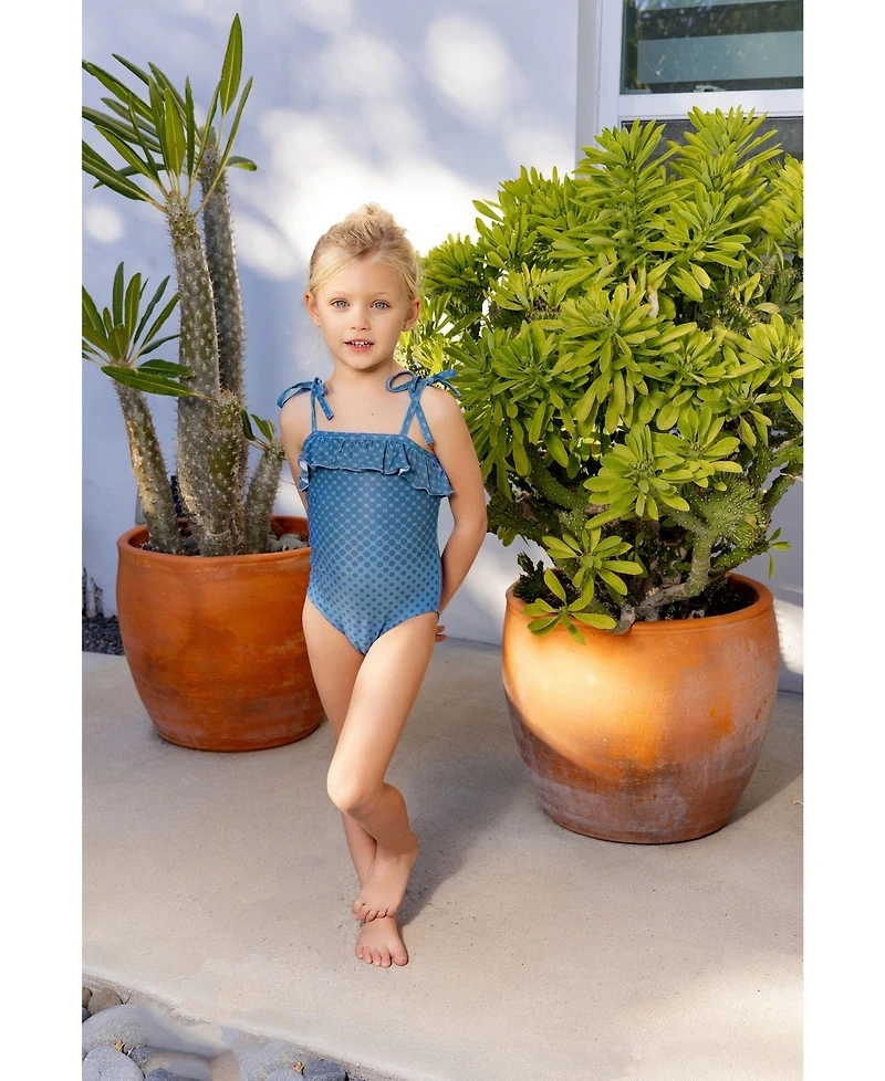 NoggiWear Baby Girls Dots Bathing Suit