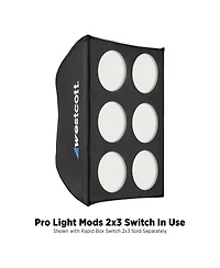 Westcott Pro Light Mods for 2x3' Rapid Box Switch