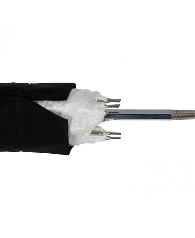 Westcott 43"; Optical White Satin Collapsible Umbrella
