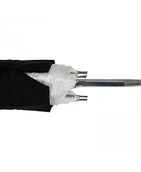 Westcott 43"; Optical White Satin Collapsible Umbrella